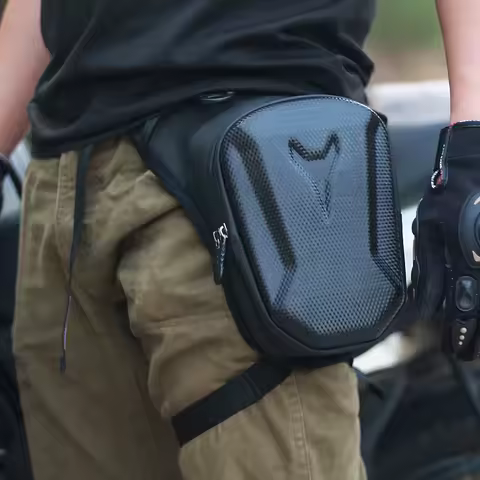 Sacoche cuisse moto étanche multi-port